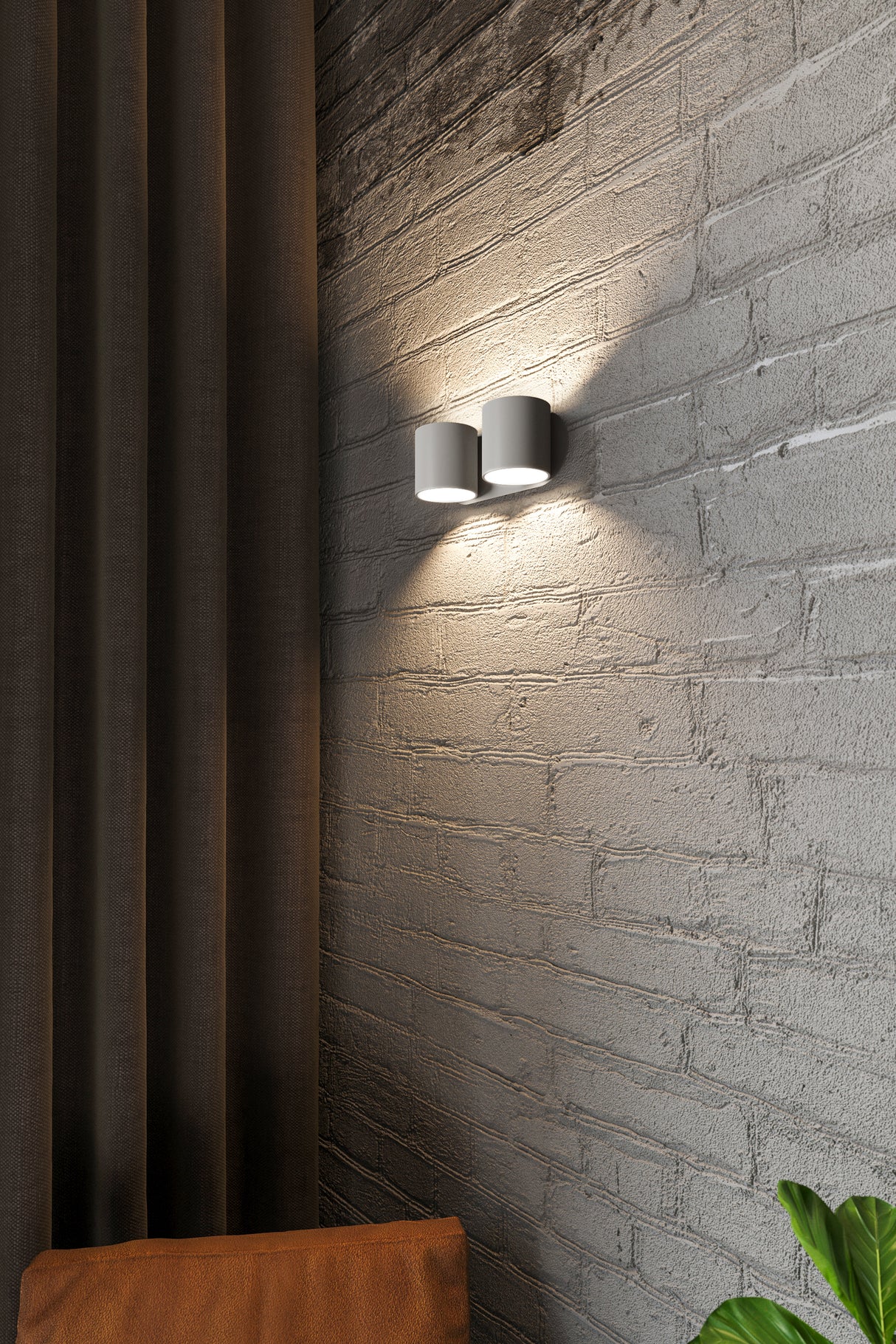 Aplique de pared ORBIS 2 gris, G9