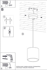 Lámpara de techo ORBIS 1 gris, GU10