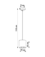 Lámpara de techo ORBIS 1 blanco, GU10