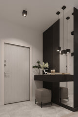 Aplique de pared QUAD 1 negro, G9