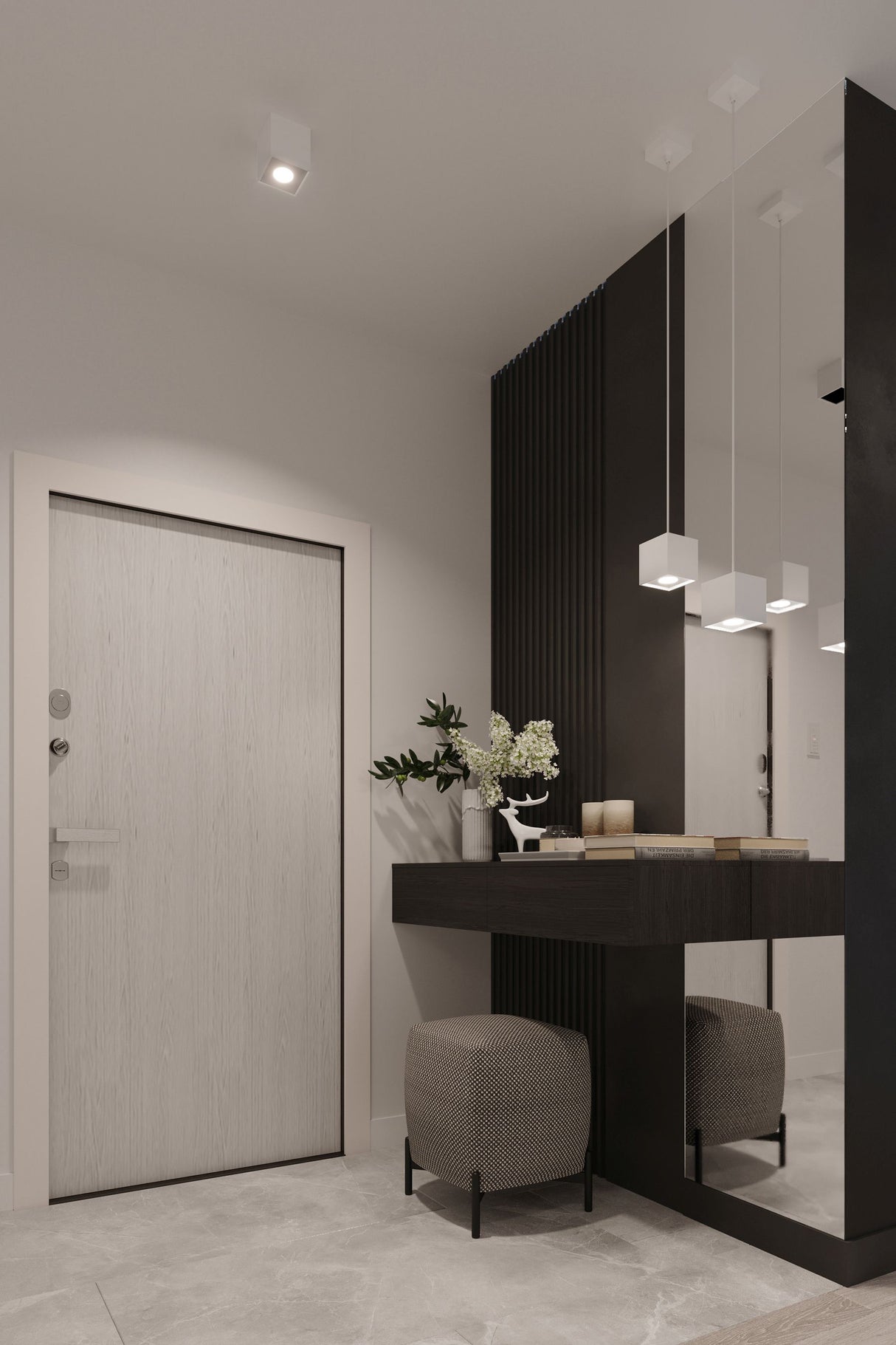 Aplique de pared QUAD 1 blanco, G9