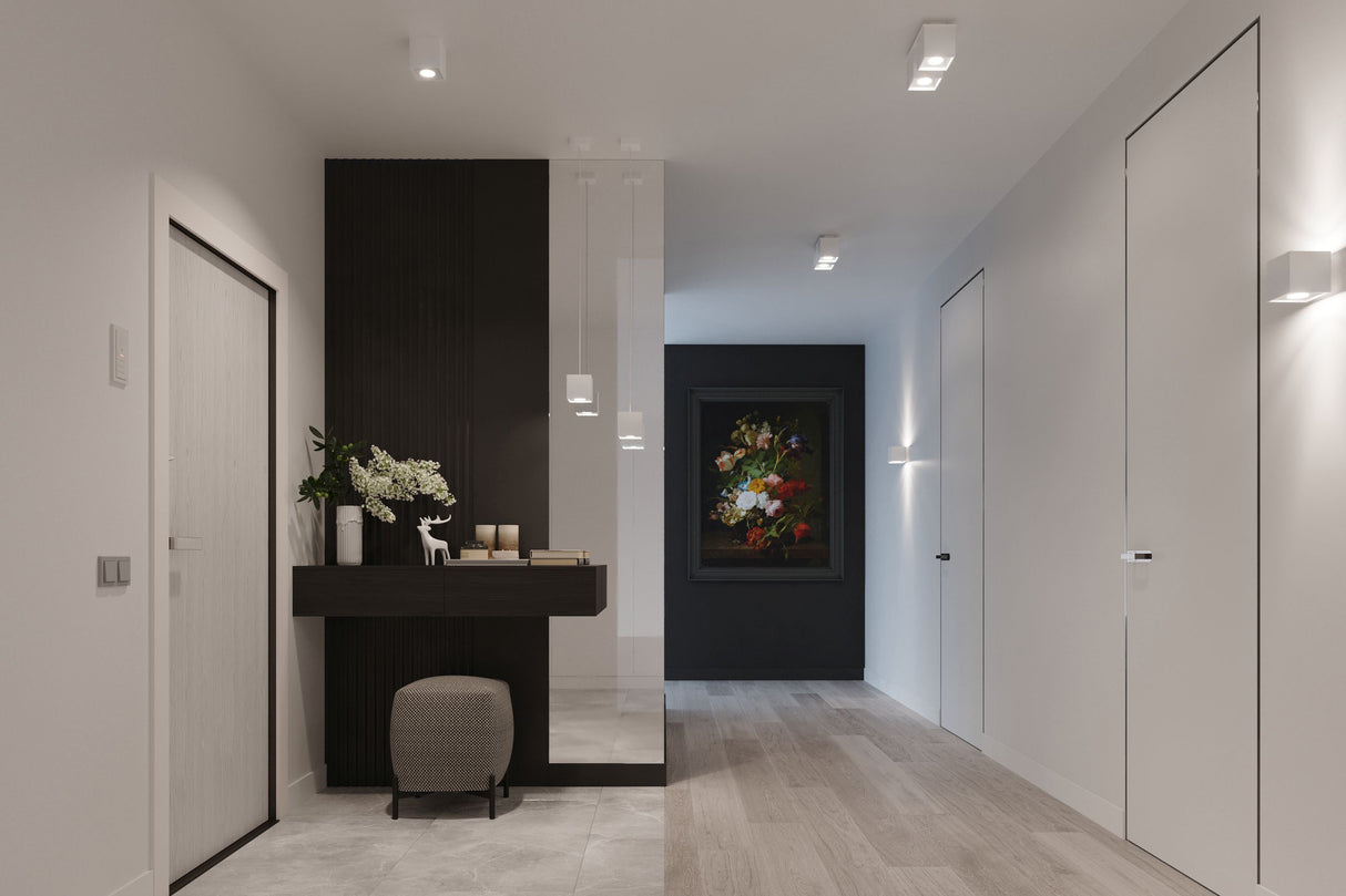 Aplique de pared QUAD 1 blanco, G9