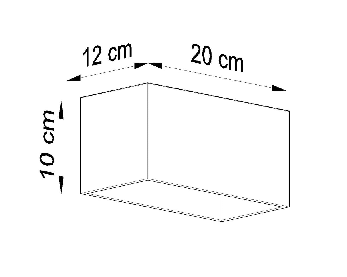 Aplique de pared QUAD MAXI negro, G9