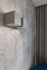 Aplique de pared QUAD 2 gris, G9