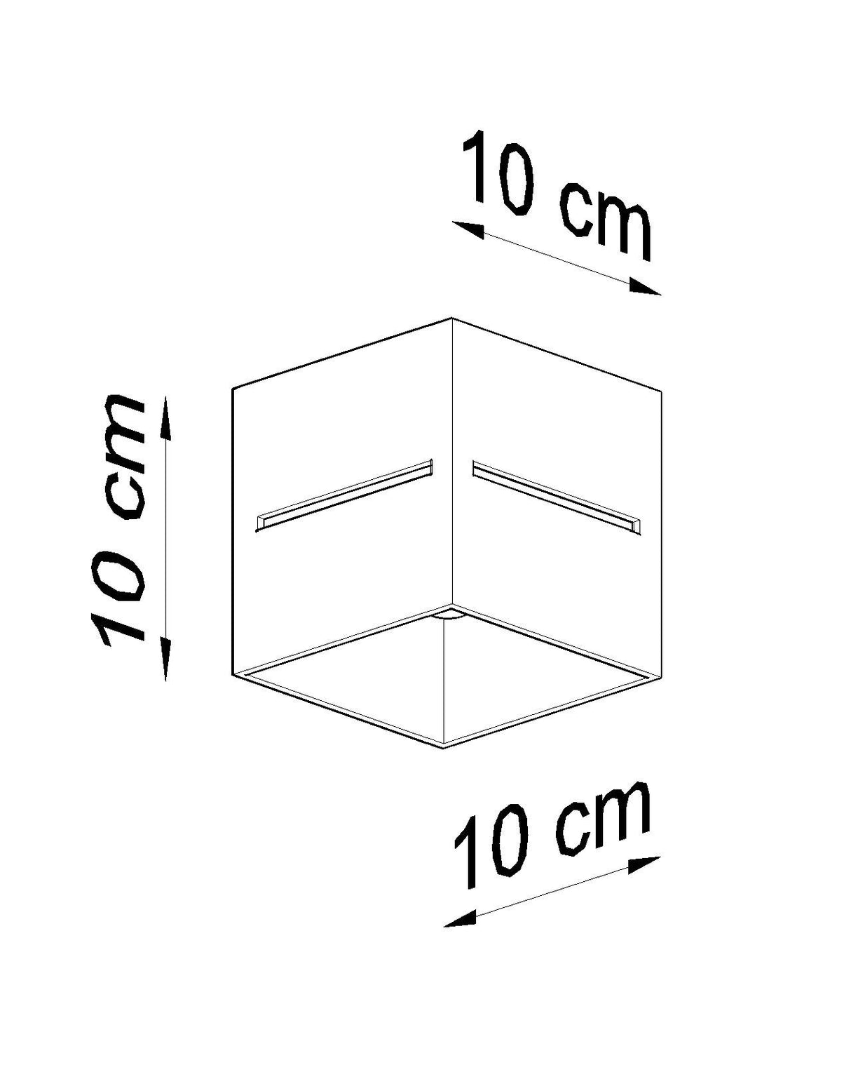 Aplique de techo LOBO blanco, G9