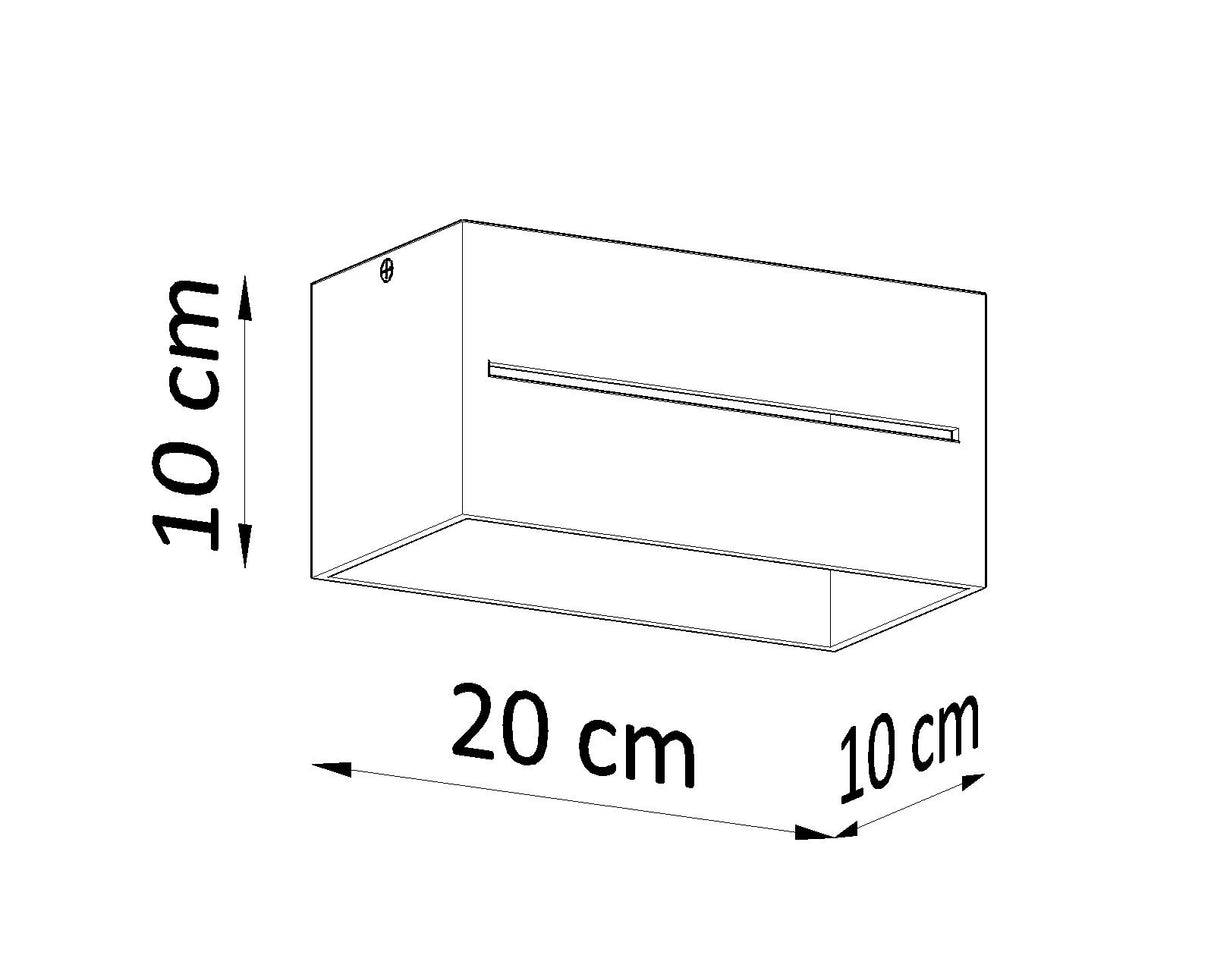 Aplique de techo LOBO 2 blanco, G9