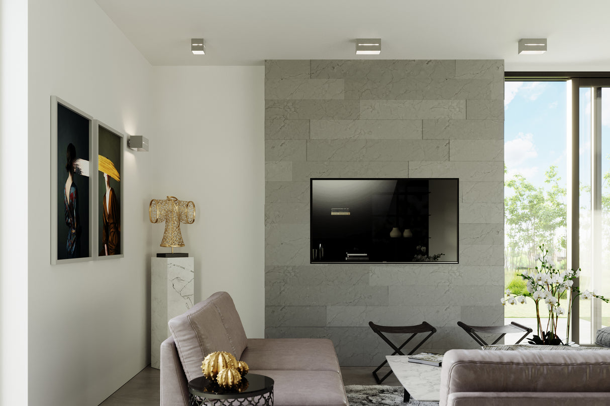 Aplique de pared LOBO gris, G9