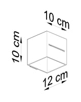 Aplique de pared LOBO gris, G9