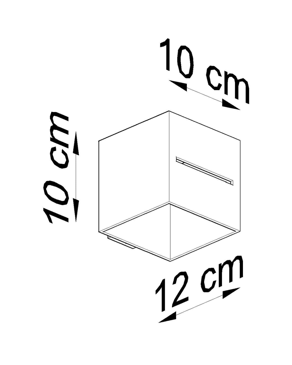 Aplique de pared LOBO blanco, G9