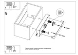 Aplique de pared LOBO MAXI blanco, G9