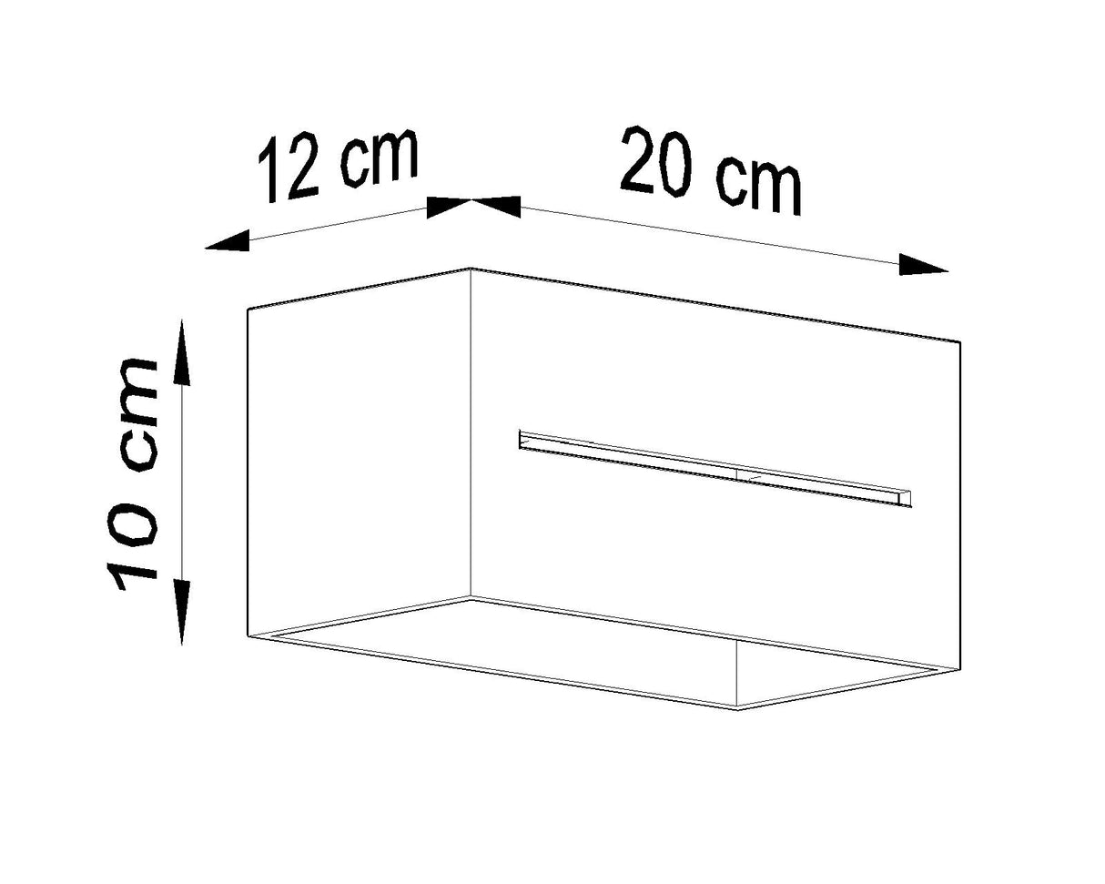 Aplique de pared LOBO MAXI blanco, G9