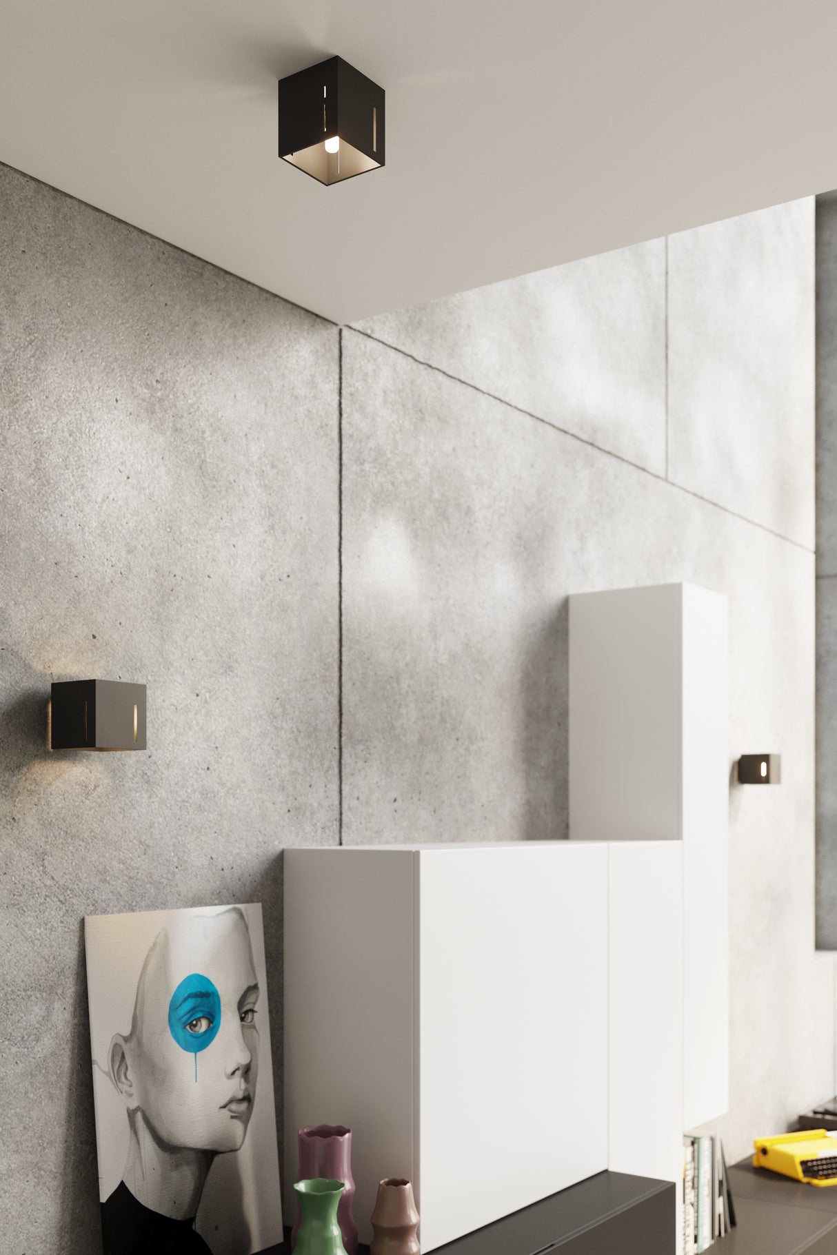 Aplique de pared PIXAR negro, G9