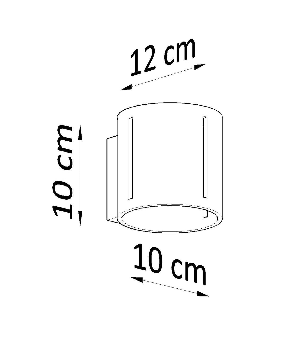 Aplique de pared INEZ blanco, G9