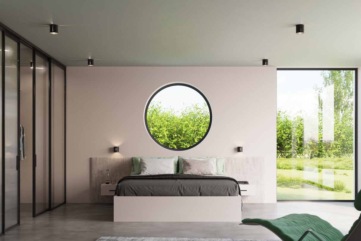 Aplique de pared INEZ negro, G9