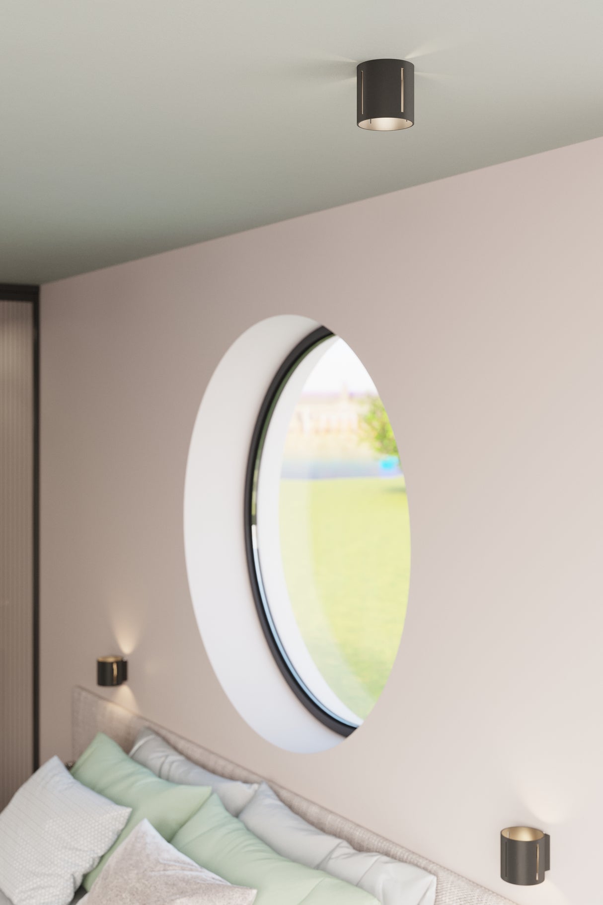 Aplique de pared INEZ negro, G9