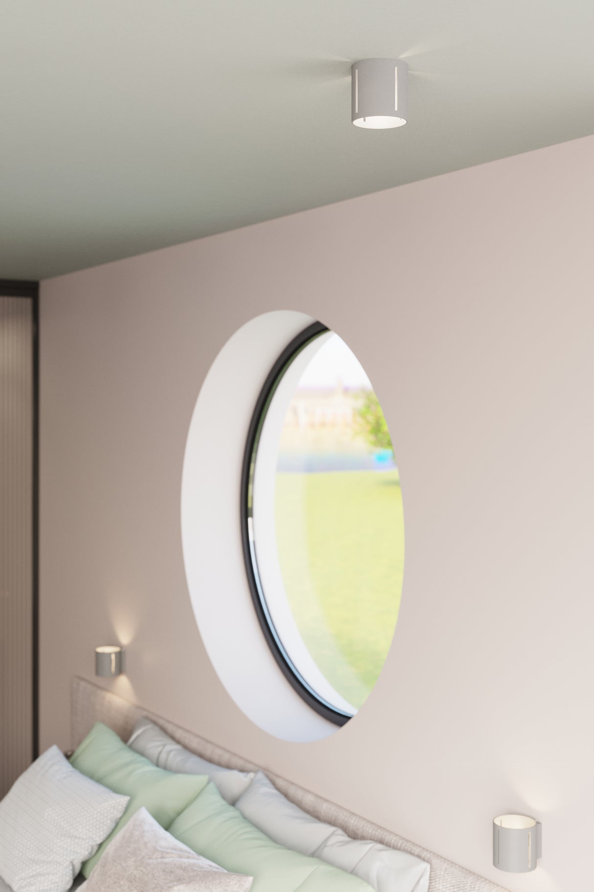 Aplique de pared INEZ gris, G9