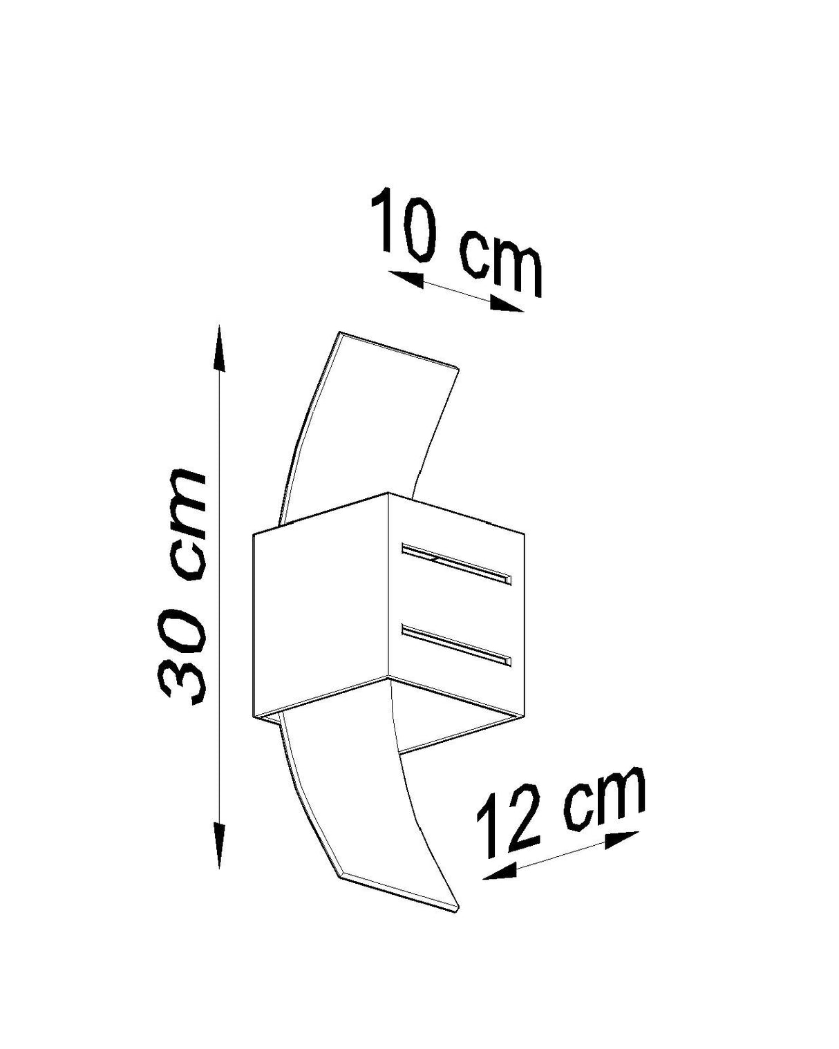 Aplique de pared LORETO blanco, G9