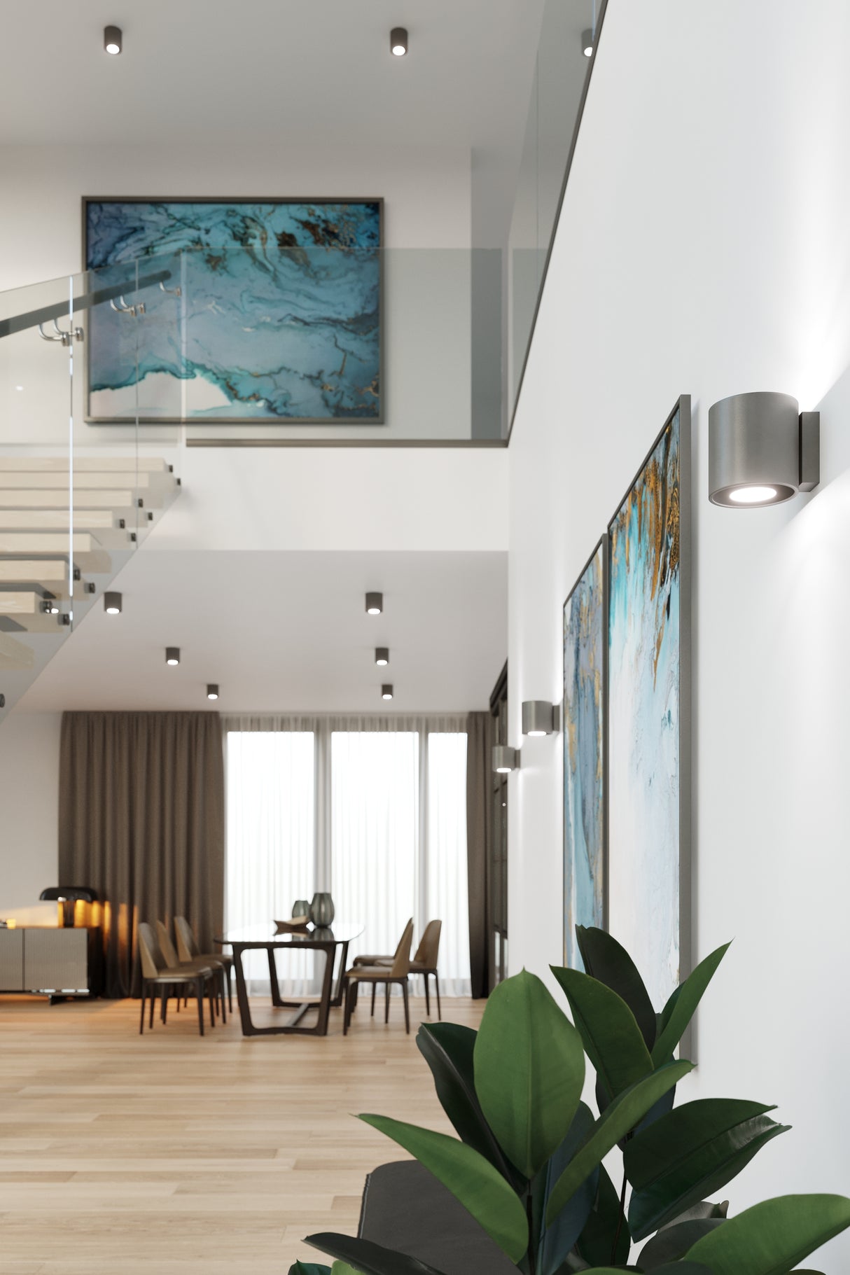 Aplique de pared ORBIS 1 antracita, G9