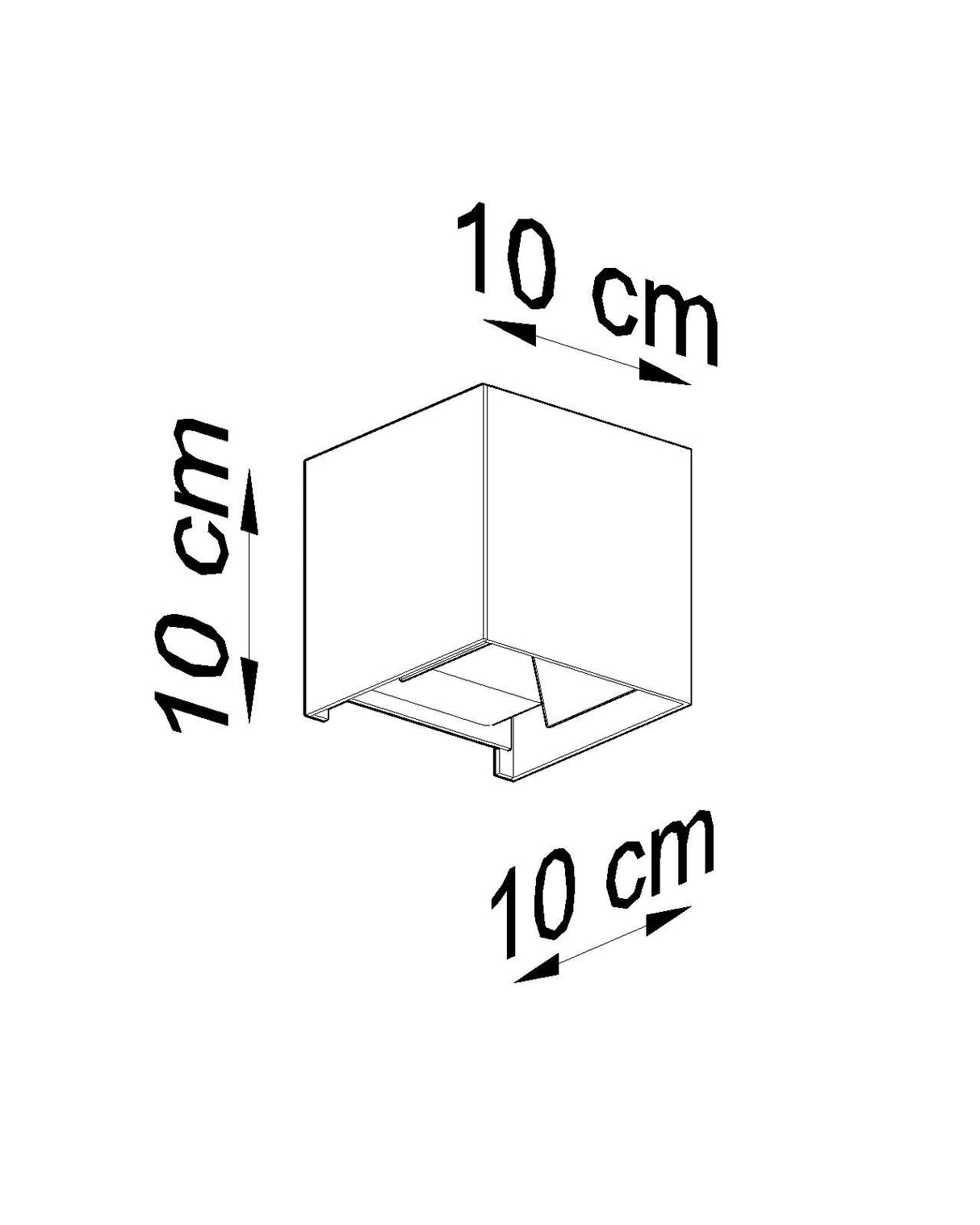 Aplique de pared LUCA LED 6w, blanco, IP54