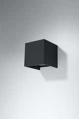 Aplique de pared LUCA LED 6w, negro, IP54