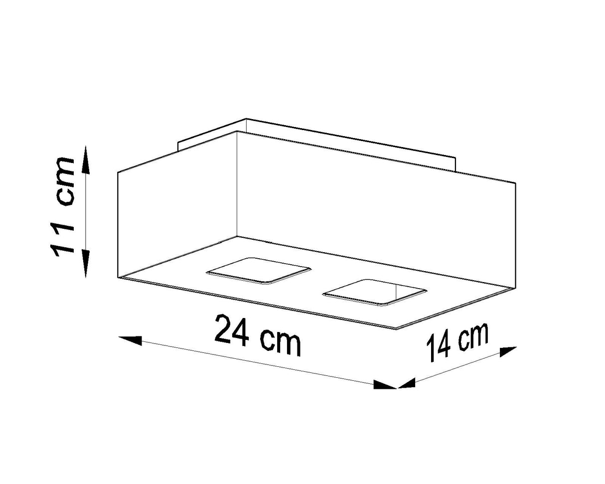 Aplique de techo MONO 2 blanco, GU10