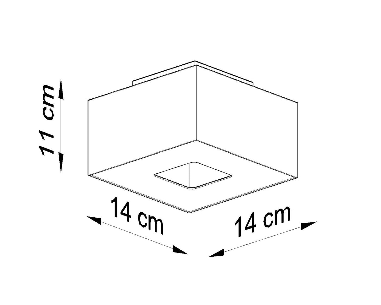 Aplique de techo MONO 1 negro, GU10