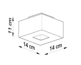 Aplique de techo MONO 1 negro, GU10