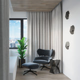 Aplique de pared TRES negro, G9