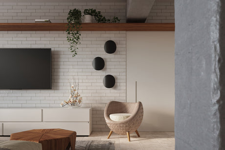 Aplique de pared SENSES negro, G9