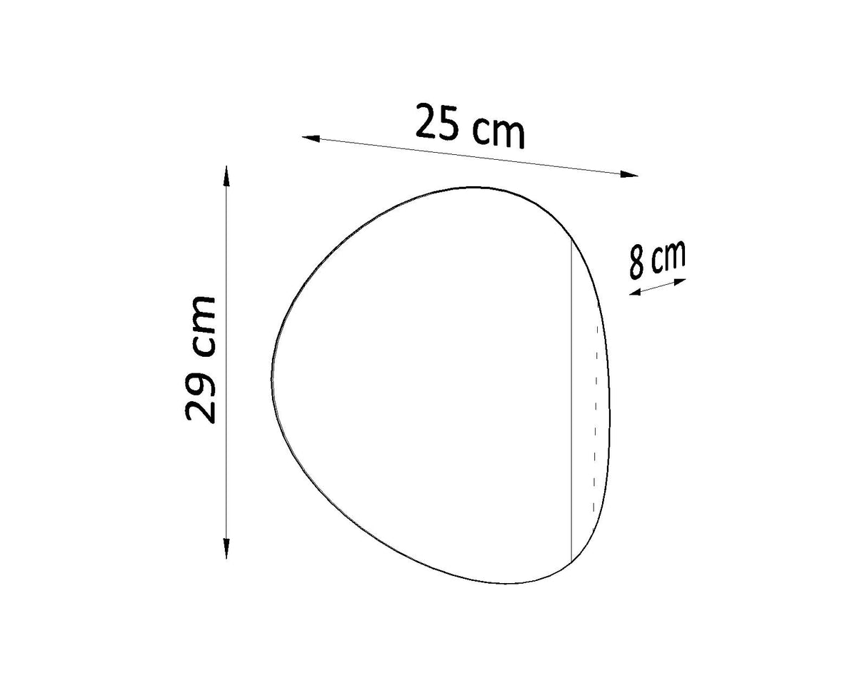 Aplique de pared SENSES negro, G9