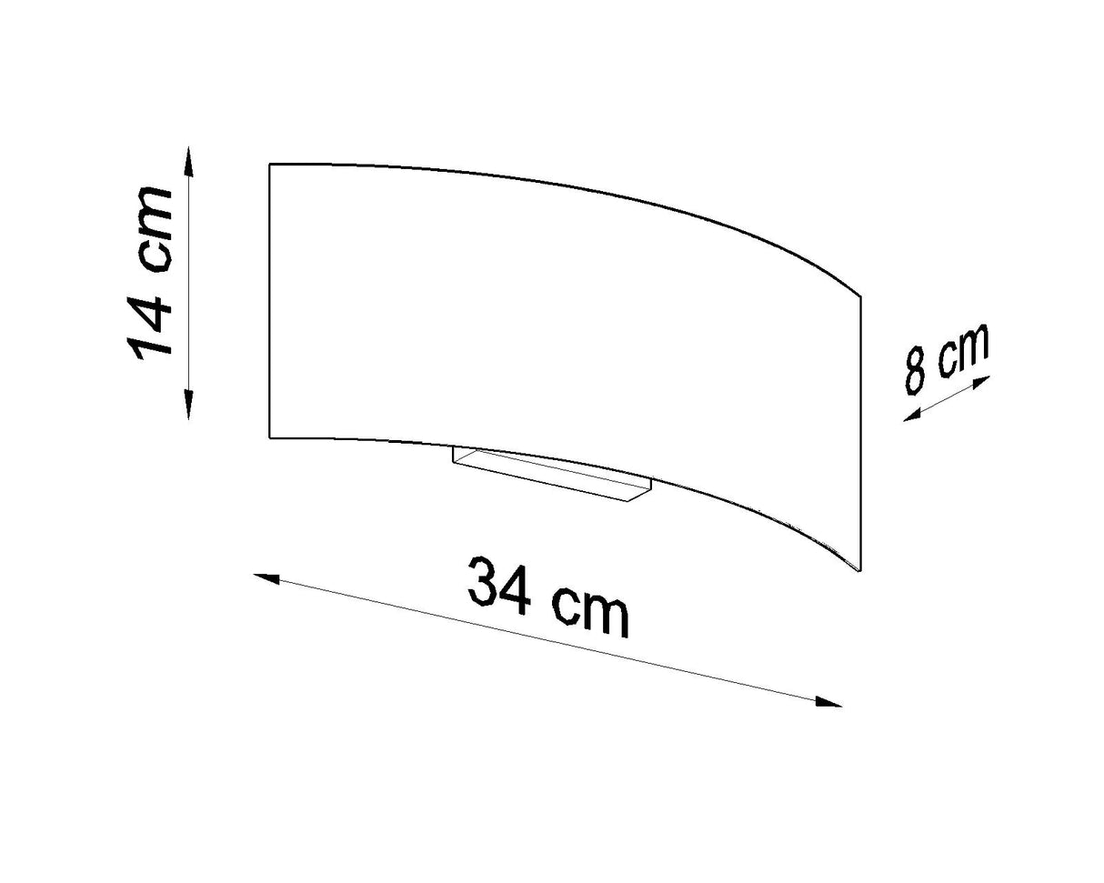 Aplique de pared MAGNUS blanco, G9