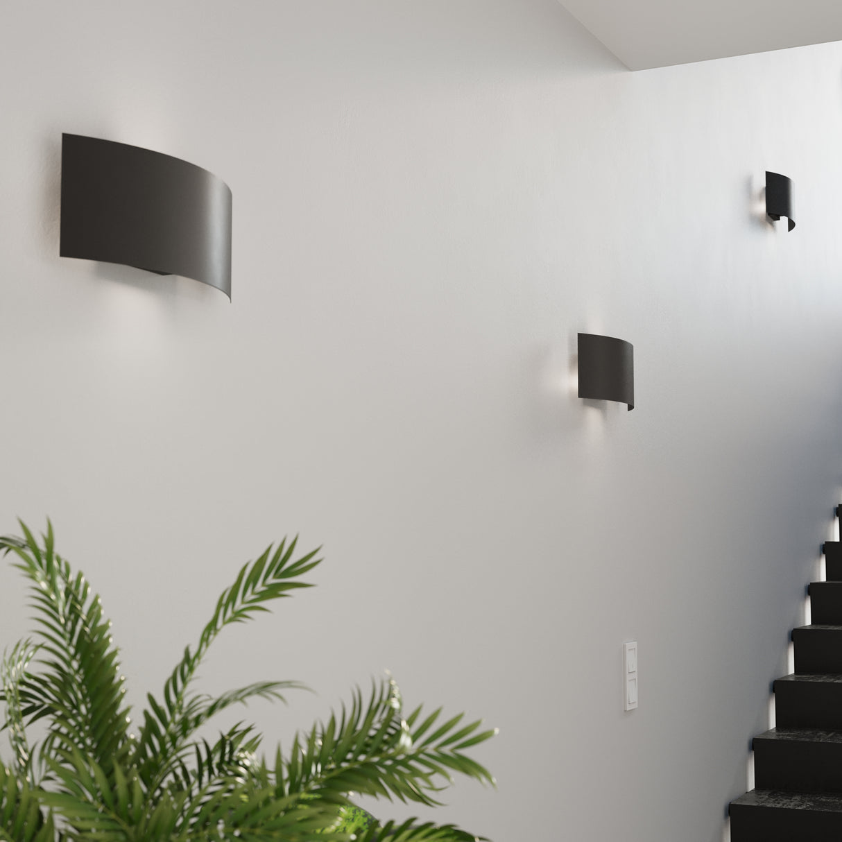 Aplique de pared MAGNUS negro, G9