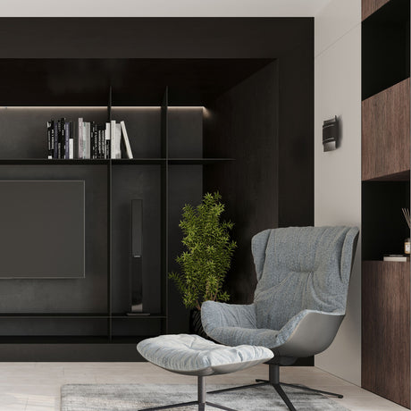 Aplique de pared HESTIA negro, G9