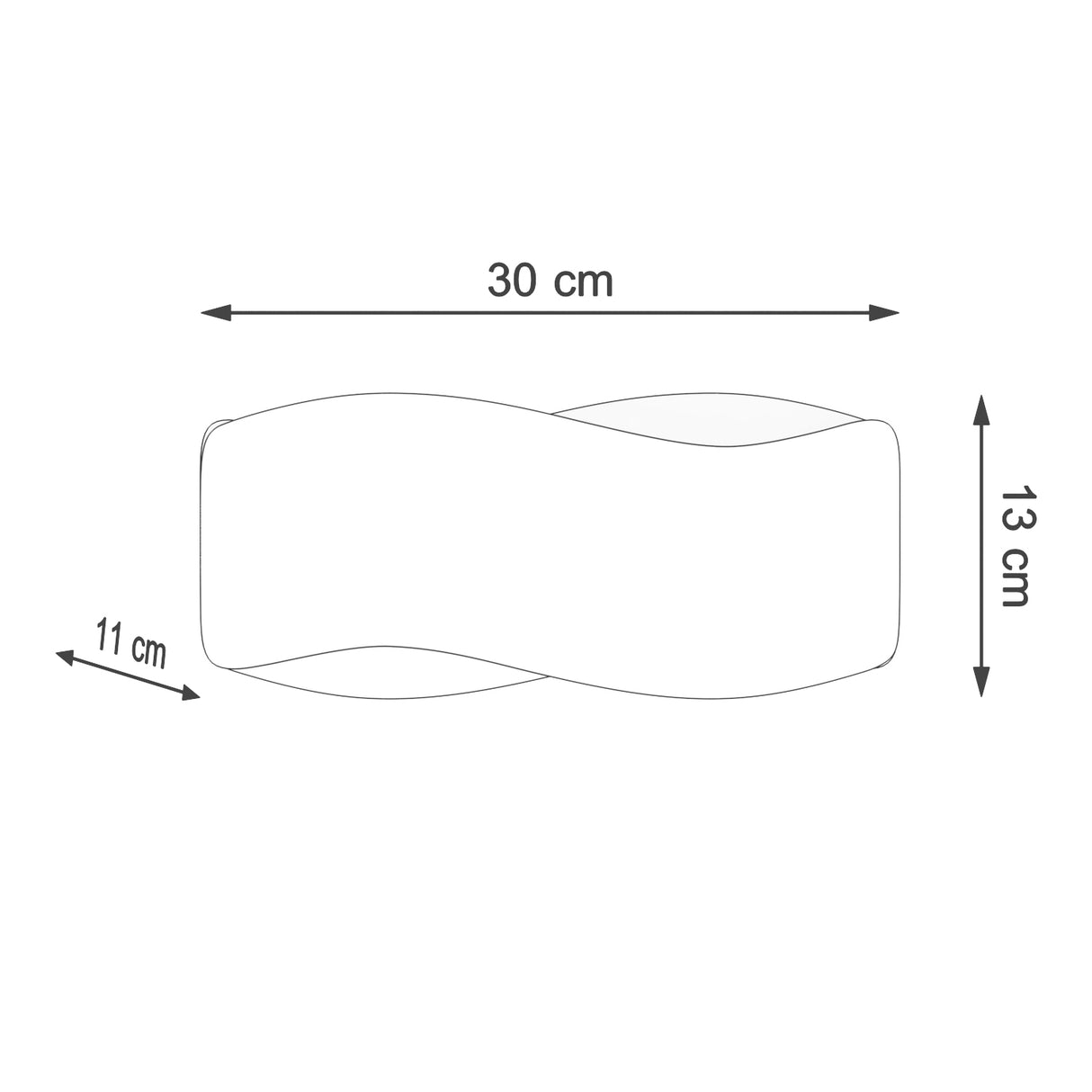 Aplique de pared TILA 30 negro, G9
