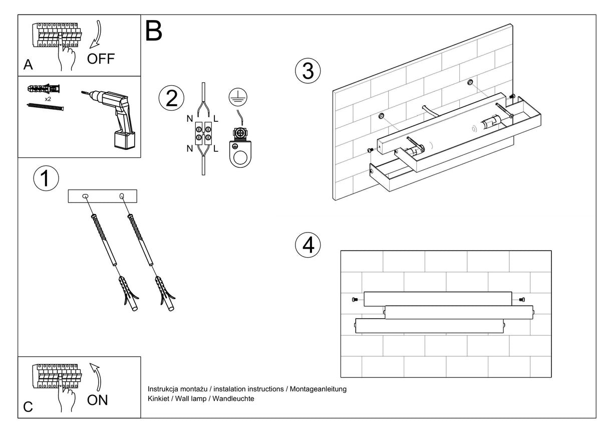 Aplique de pared FROST, G9