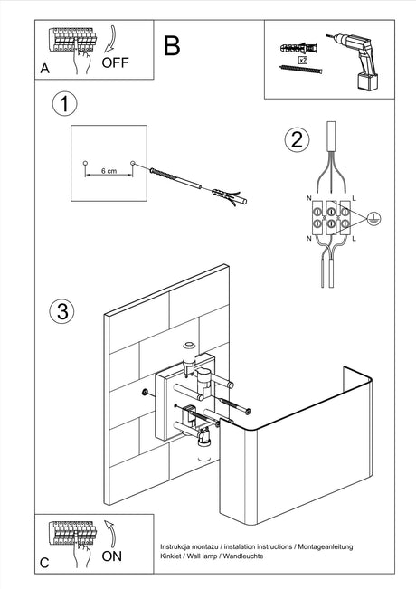 Aplique de pared COPERTURA, G9