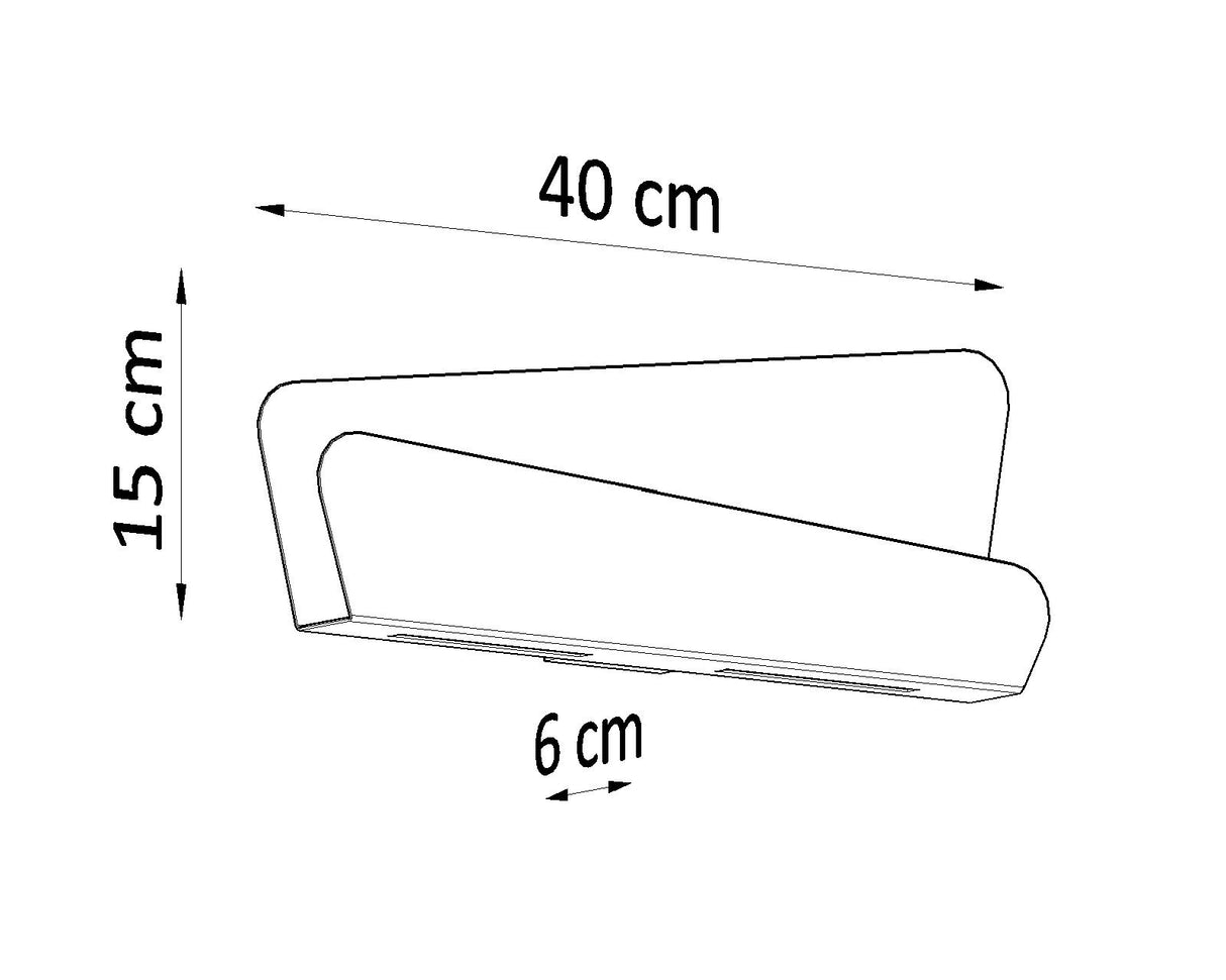 Aplique de pared BASCIA blanco, G9