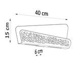 Aplique de pared ALIZA blanco, G9