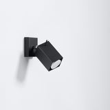 Aplique de pared MERIDA negro, GU10