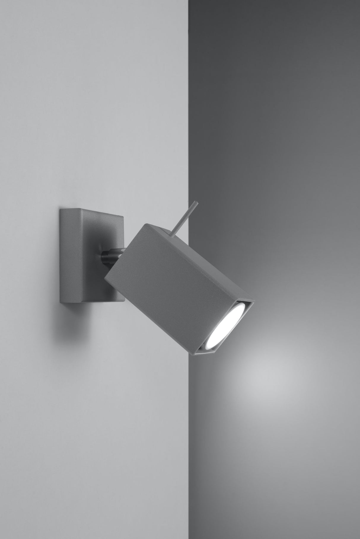 Aplique de pared MERIDA 1 gris, GU10