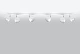 Aplique de techo OCULARE 6L blanco, GU10