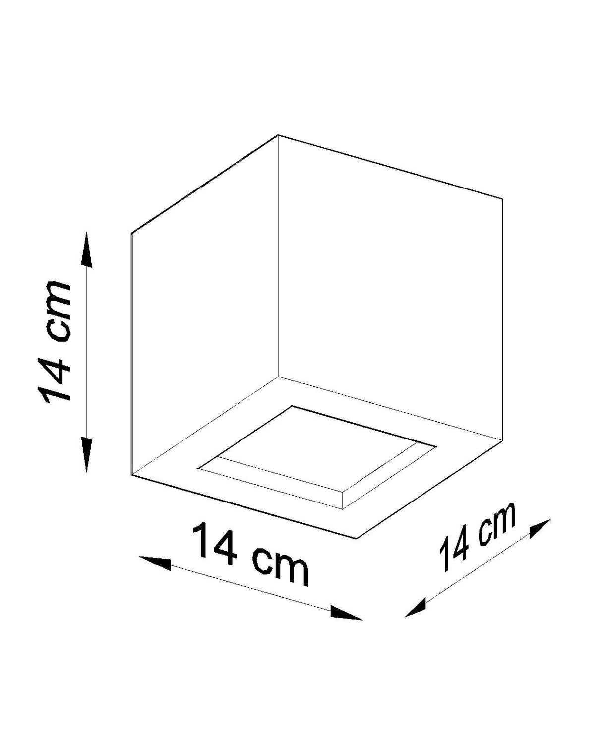 Aplique de cerámica LEO negro, E27