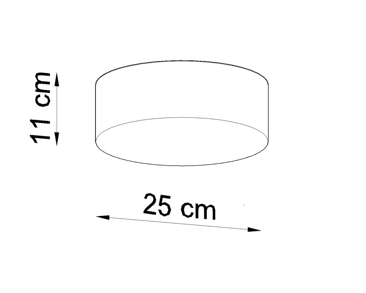 Aplique de techo ARENA gris, E27