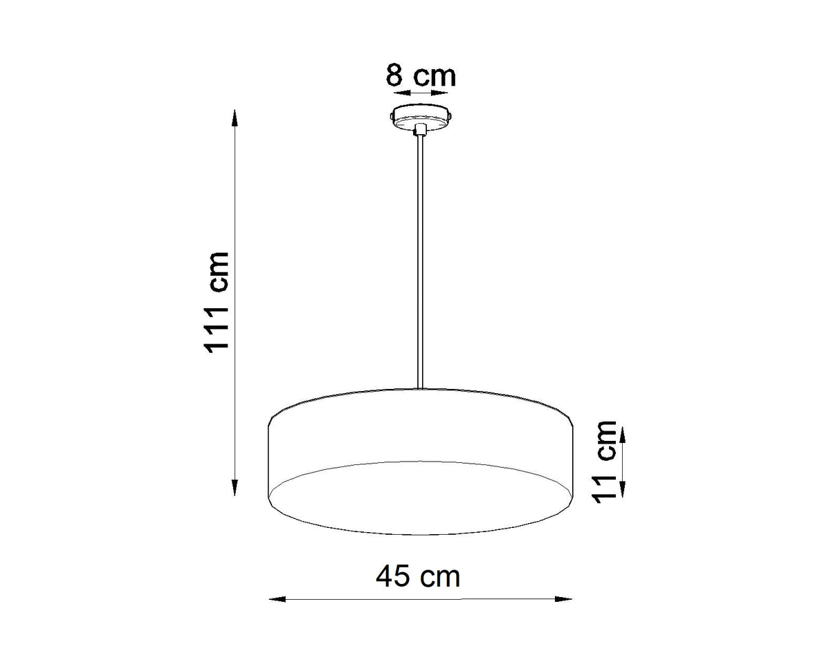 Lámpara de techo ARENA 45 blanco, E27