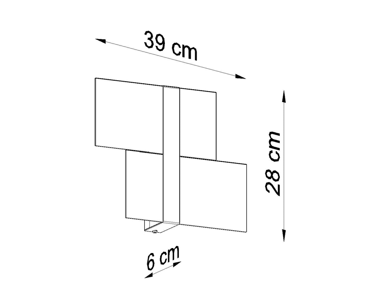 Aplique de pared MASSIMO, G9