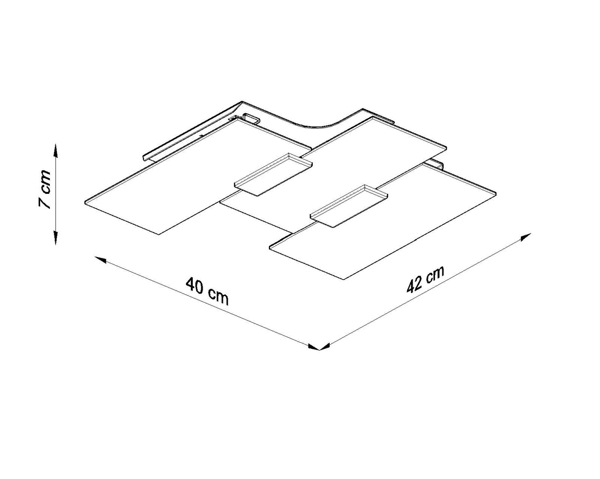 Aplique de techo FABIANO, E27