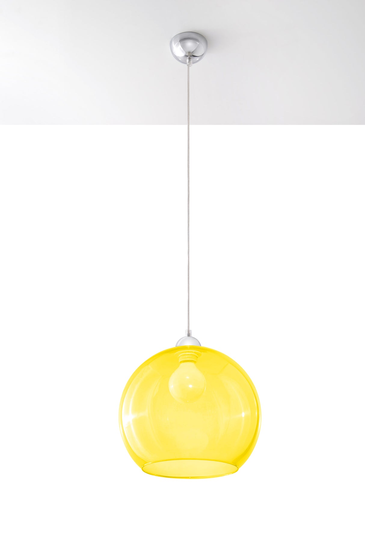 Lámpara colgante BALL amarillo, E27