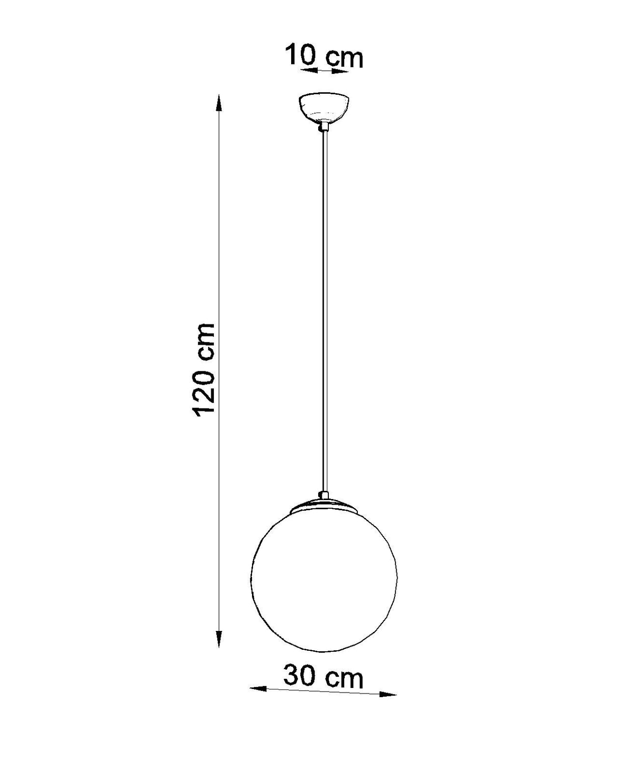 Lámpara colgante UGO 30, E27