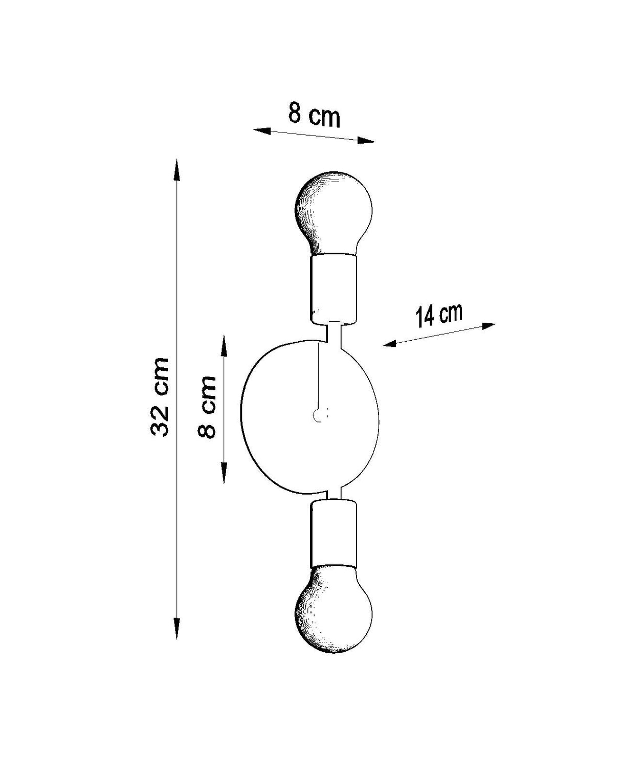 Aplique de pared CONCEPT, E27