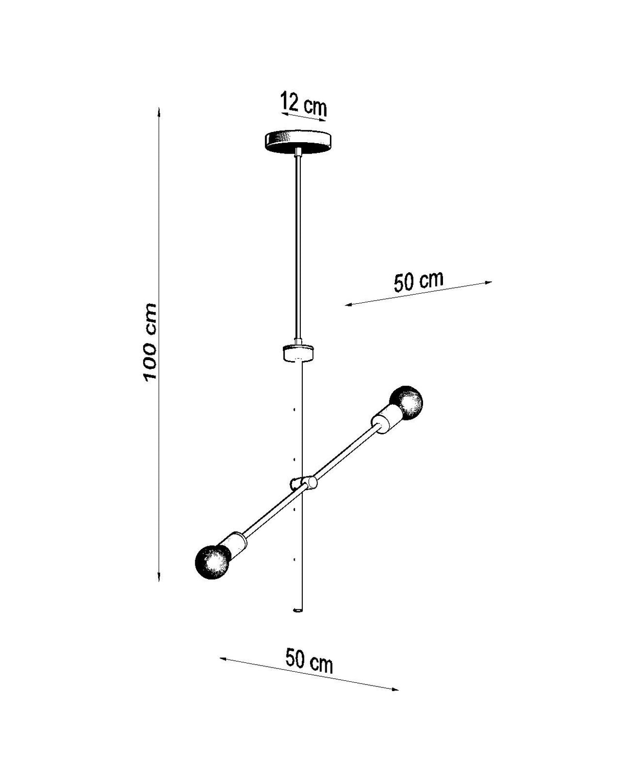 Lámpara suspendida CONCEPT 2, E27